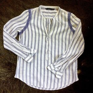 Zara Basic peasant popover